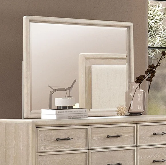 Furniture of America Midhurst Mirror in Oak FM7600AK-M