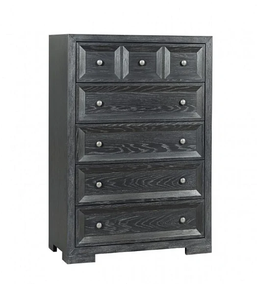 Furniture of America Hatton Cross Chest in Weathered Black FM79011BK-C