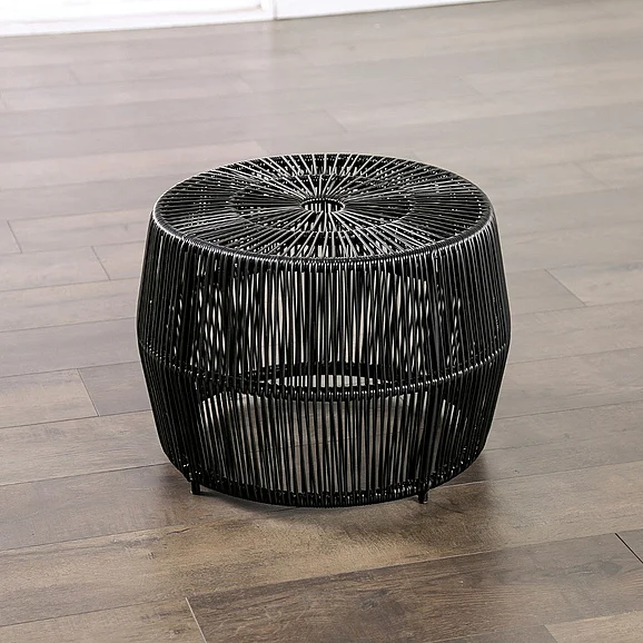Furniture of America Sarabi Patio Side Table FM80003BK-T