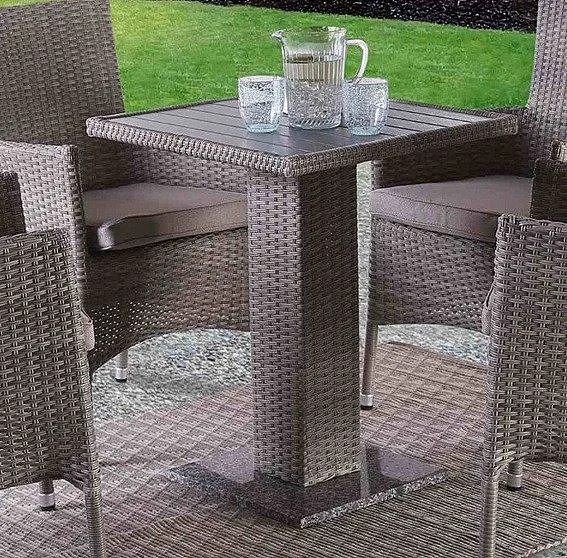 Furniture of America Niambi Square Table in Gray FM80004GY-T-TABLE