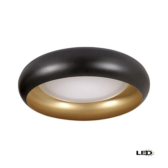Vinci Lighting Flush Mount in Black FM9455-15BK-GD