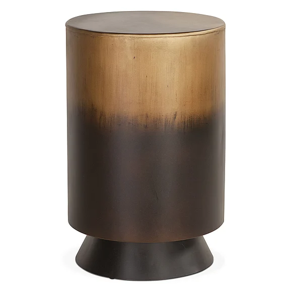 HTD Moab 15" Side Table in Oxidized Brass FMB-ST15XB