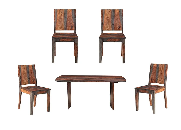 HTD Meridian 5pc 68" Dining Table Set in Capri Sheesham