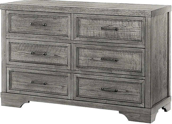 Westwood Design Foundry 6 Drawer Dresser in Brushed Pewter FN-DD-N2708L-BPT