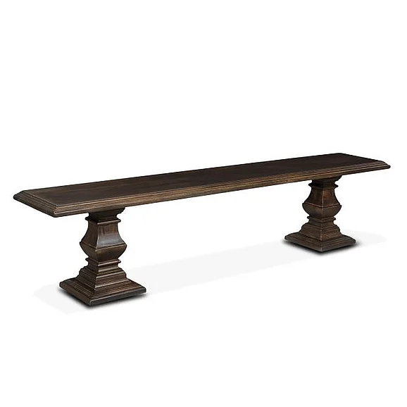 HTD Nimes 80" Bench in Vintage Brown FNM-BN80VB CLOSEOUT