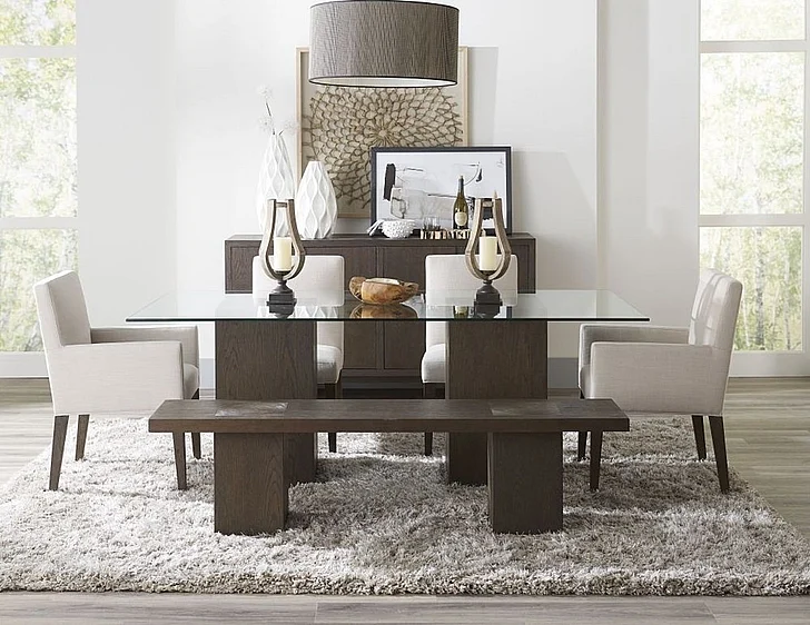 Modus Furniture Modesto 6pc Dining Room Set in French Roast