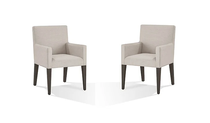 Modus Furniture Modesto Upholstered Arm Chair in French Roast FPBL64B (Set of 2)