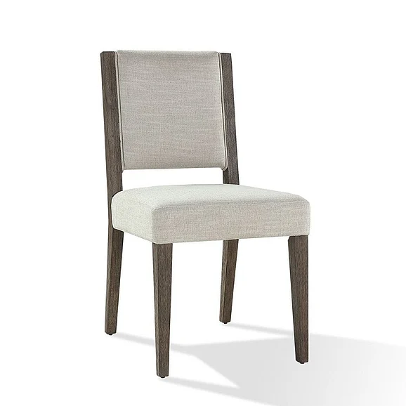 Modus Furniture Oakland Upholstered Side Chair in Brunette FQBM63B (Set of 2)