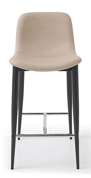 Whiteline Modern Living Franklin Counter Stool in Taupe BS1666C-TAU