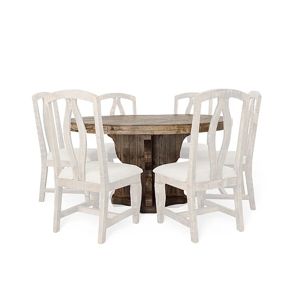 Split Nickel Freedom Dining Table