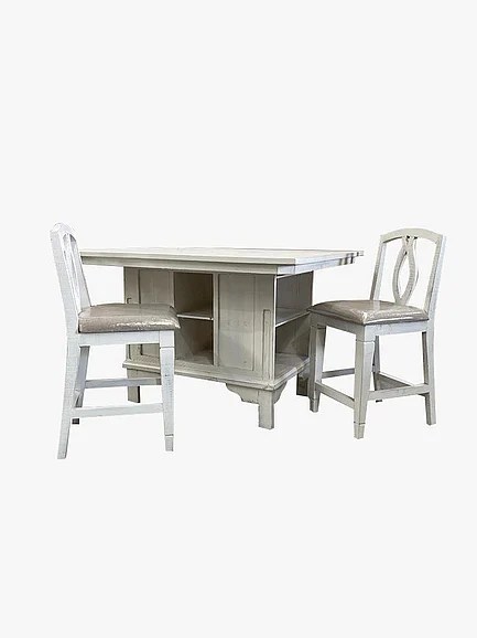 Split Nickel Freedom 3pc Pub Dining Room Set