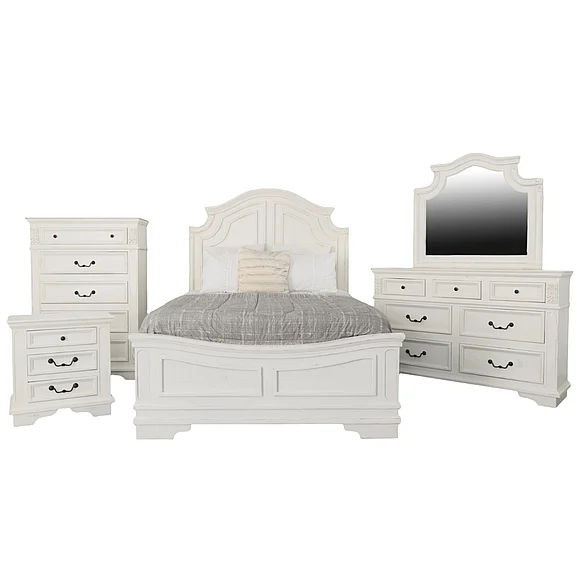 Split Nickel Freedom 2pc Panel Bedroom Set