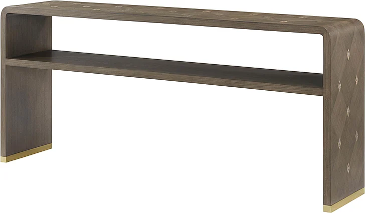 Theodore Alexander Judith Leiber Couture Console Table in Mink TA53139.C385