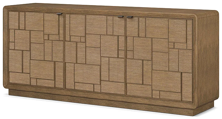 Theodore Alexander Coastal Amelia Credenza with Wallpaper in Tobacco TA61286.C442