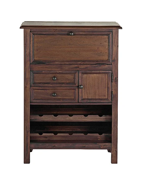 Emma Mason Signature Rosa Wine Cabinet in Walnut