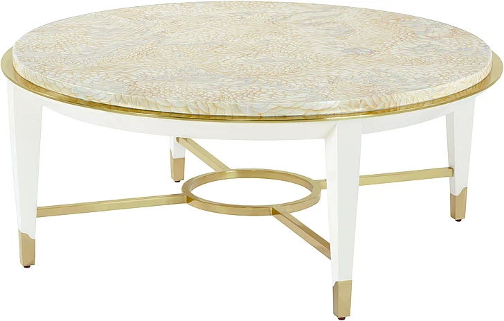 Theodore Alexander Judith Leiber Couture Round Cocktail Table in Solstice TA51258