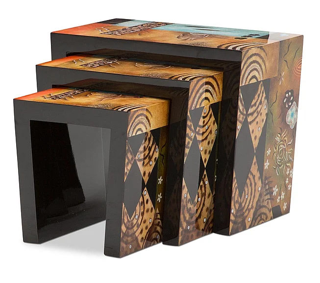 Aico Illusions Nesting Tables FS-ILUSN-039