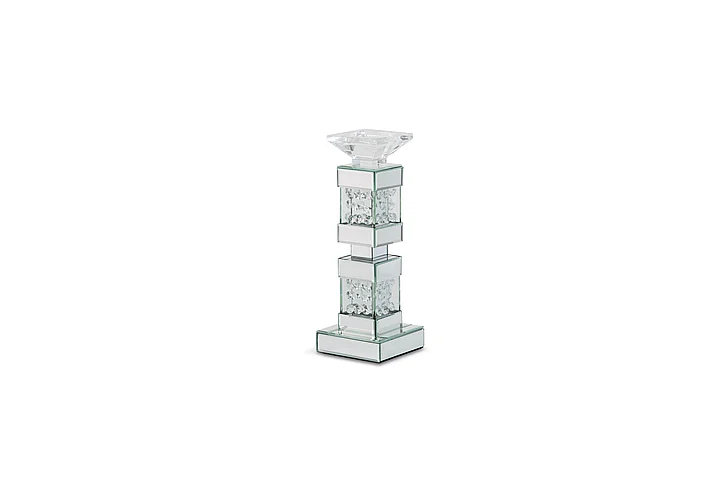 AICO Montreal Mirrored/Crystal Candle Holders, Short (2/pack) FS-MNTRL150-PK2