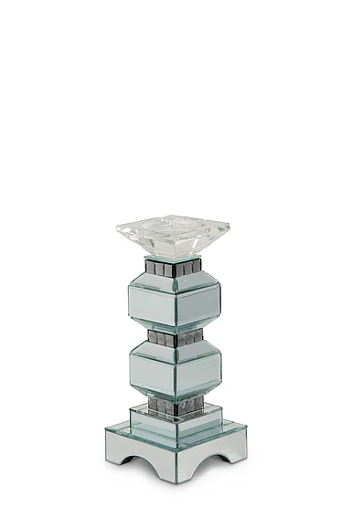 AICO Montreal 2-Tier Mirrored Candle Holder w/Crystal Accents (2/pack) FS-MNTRL154-PK2