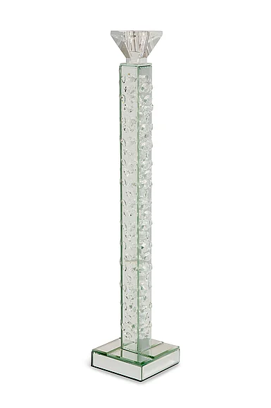 AICO Montreal Slender Mirrored Crystal Candle Holder, Large (6/pack) FS-MNTRL159L-PK6