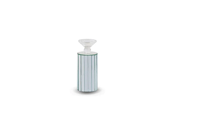 AICO Montreal Barrel Mirrored Candle Holder, (6/pack) FS-MNTRL160-PK6