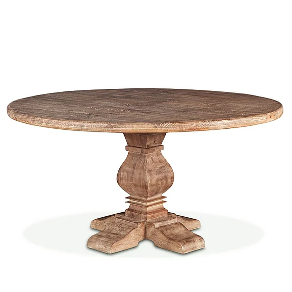 HTD San Rafael 60" Round Dining Table in Antique Oak FSR-RD60AO