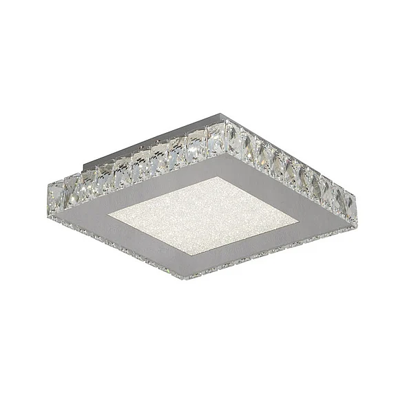 Bethel Square Clear Crystal Flush Mount & a Beaded Acrylic Diffuser FT17