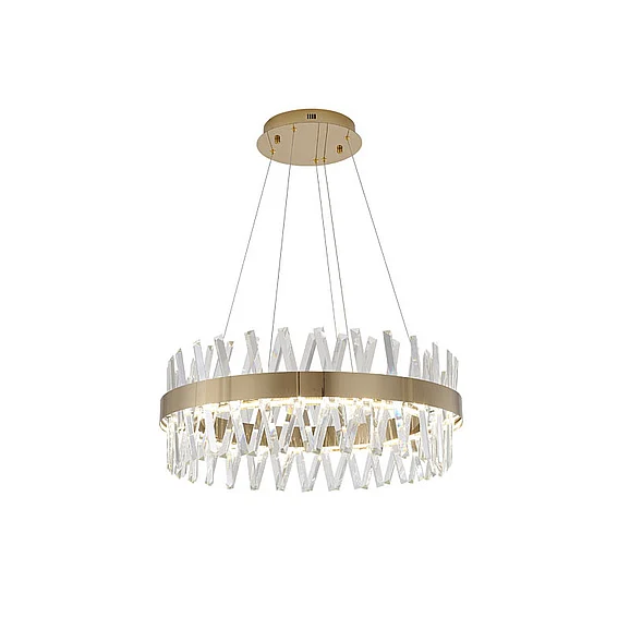 Bethel Round Gold Framed Chandelier FT52C26G