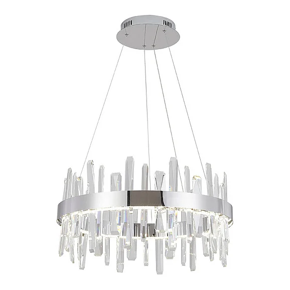 Bethel Chrome Stainless Steel Frame LED Chandelier FT70C24CR