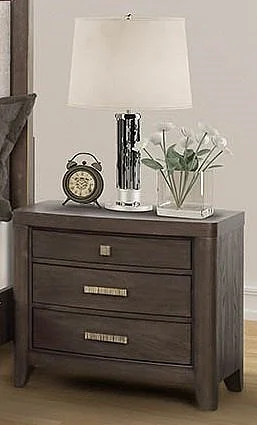 Emma Mason Signature Zenith 2 Drawer Nightstand in Brown