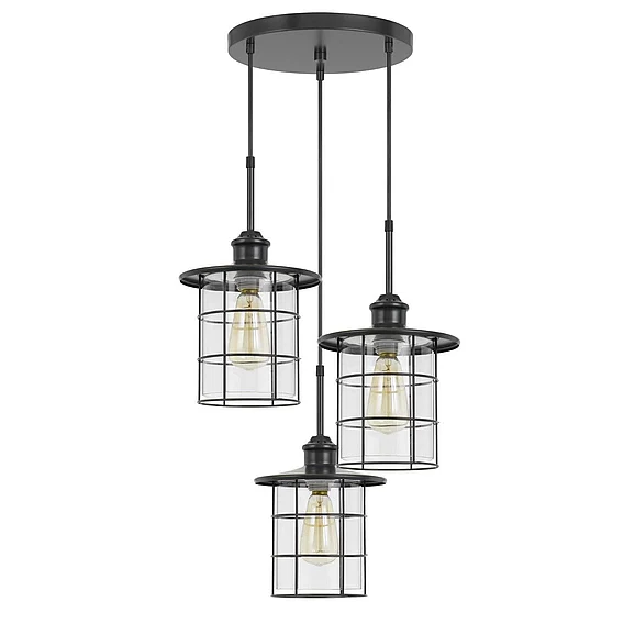 Cal Lighting Silverton Pendant FX-2668-3P