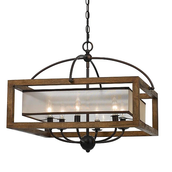 Cal Lighting Square Chandelier FX-3536/6