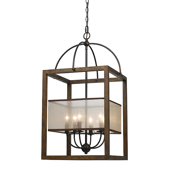 Cal Lighting Rectangular Chandelier FX-3536/6L