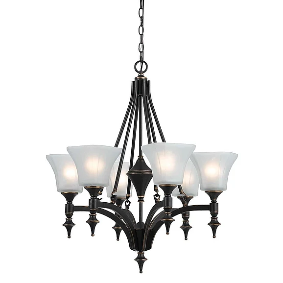 Cal Lighting Rockwood Chandelier FX-3541/6