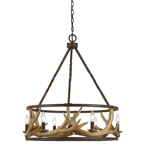 Cal Lighting Antler Chandelier FX-3618-6