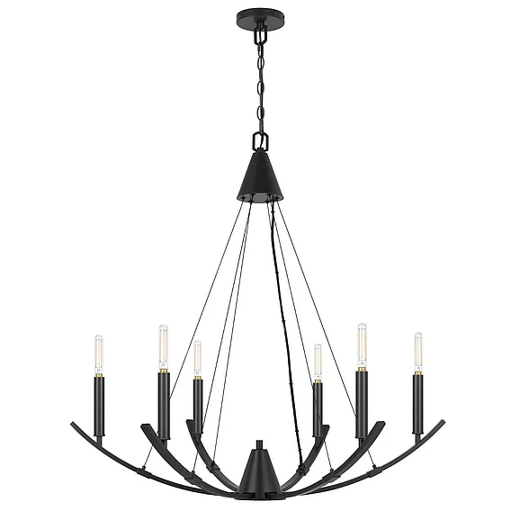 Cal Lighting Equinox Chandelier FX-3825-6