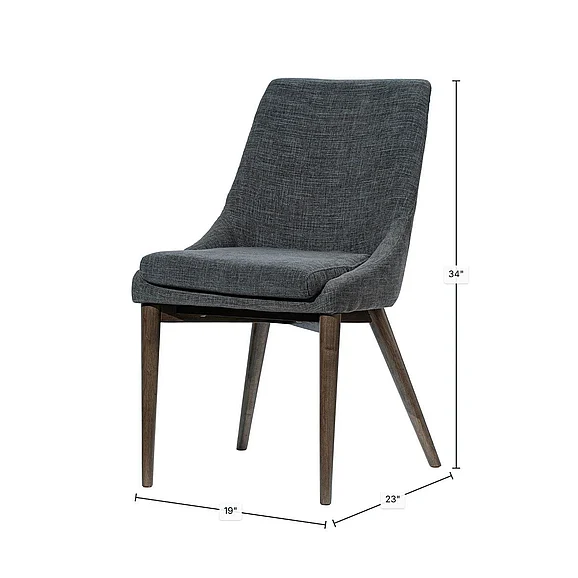 LH Home Fritz Side Dining Chair in Slate FZV-01SLA