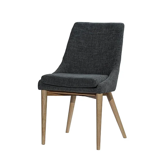 LH Home Fritz Side Dining Chair in Slate w/ Natural Leg FZV-01SLAN