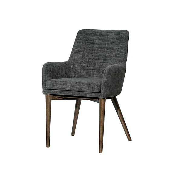 LH Home Fritz Arm Dining Chair in Slate FZV-02SLA