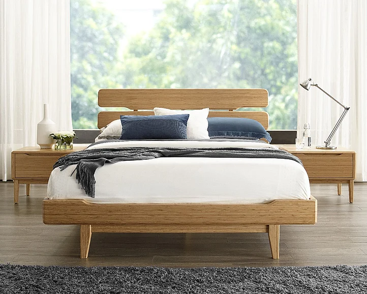 Greenington Currant 2pc Platform Bedroom Set in Caramelized