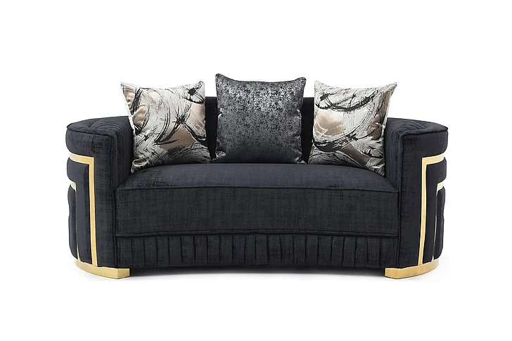 Glory Furniture Soledad Loveseat, Black G00523A-L