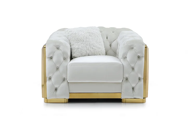 Glory Furniture Lexi Chair, Ivory G0597A-C