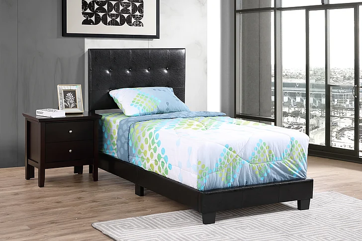 Glory Furniture Caldwell Twin Bed, Black G1304-TB-UP
