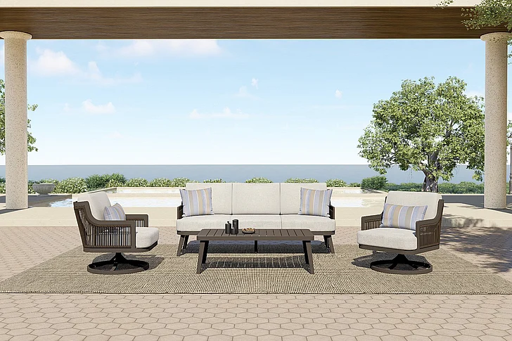 New Classic Genova Patio 3pc Outdoor Seating Set