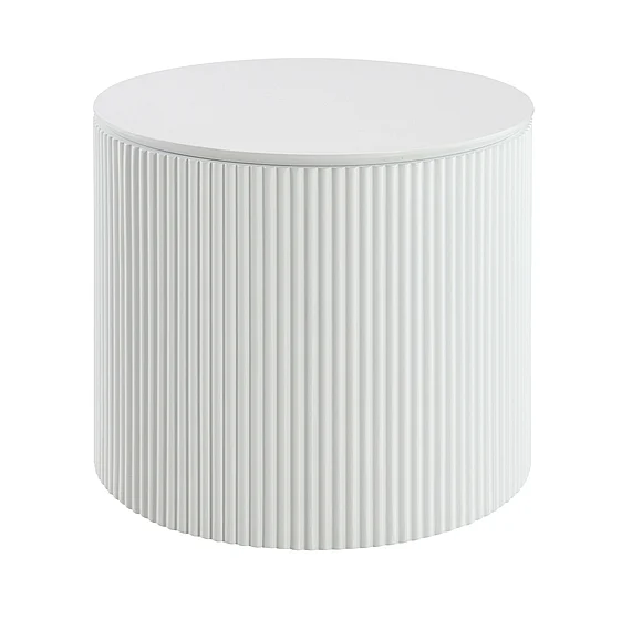ACME Dyllan End Table in White High Gloss LV03136