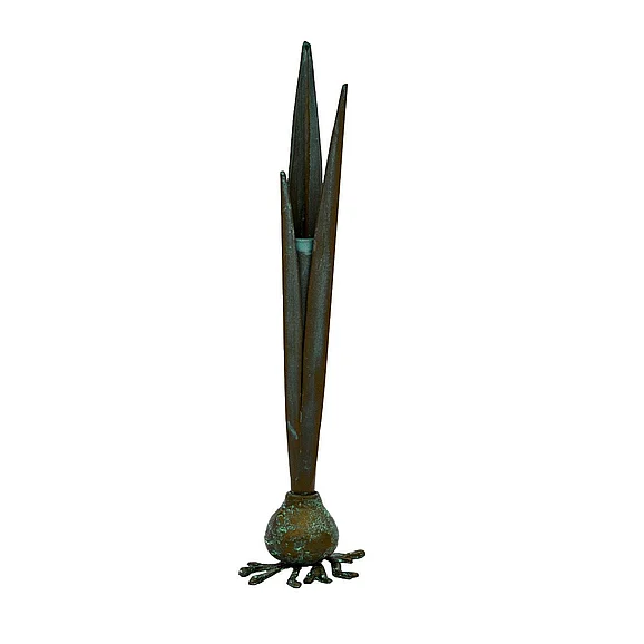 Worlds Away Handcrafted Garlic Bud Vase Verdigris GARLIC BUD VG