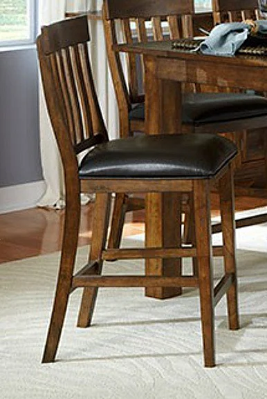 Mariposa Slatback Barstool in Rustic Whiskey (Set of 2) MRPRW365K