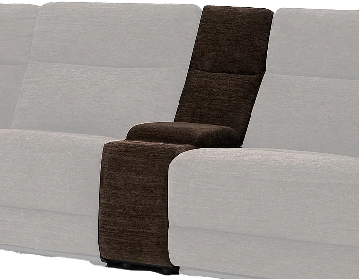 Steve Silver Gatlin Fabric Power Console in Brown 3105407