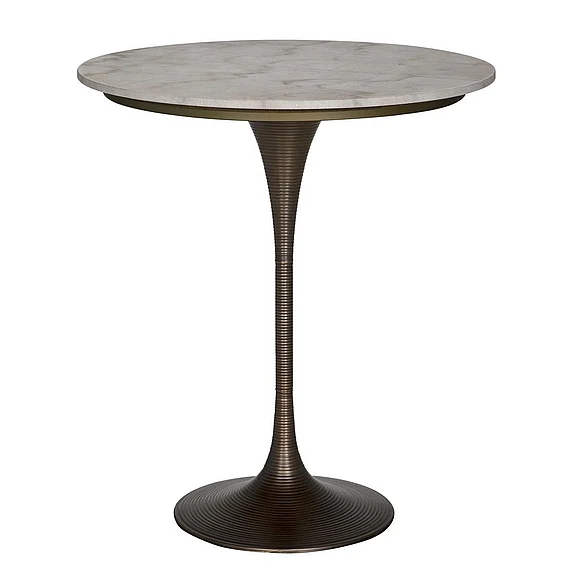 Noir Furniture Joni Bar Table in Aged Brass GBAR006AB-36