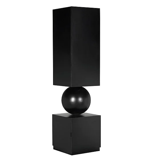 Noir Furniture Pillar Cabinet in Matte Black GBCS261MTB